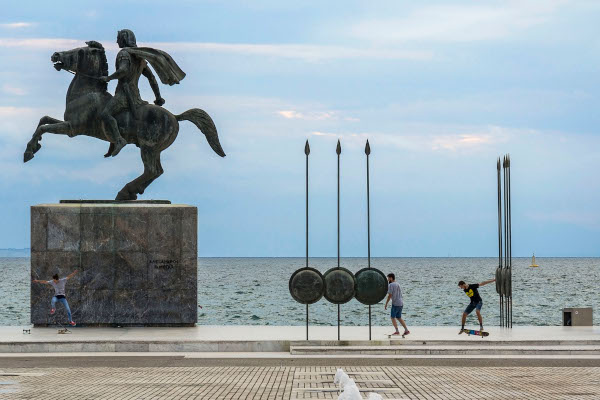 Statue of Alexander the Great at Thessaloniki, Greece.